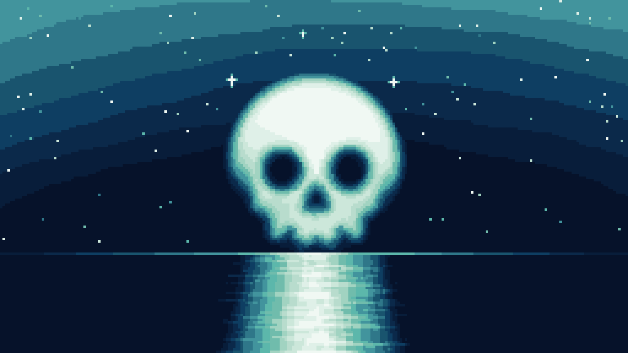 Introduction Animation of a pirate ship appears on a creepy sea.